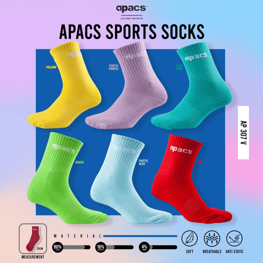 バドミントンソックス スポーツソックス ミドル丈 中厚手 24-29cm