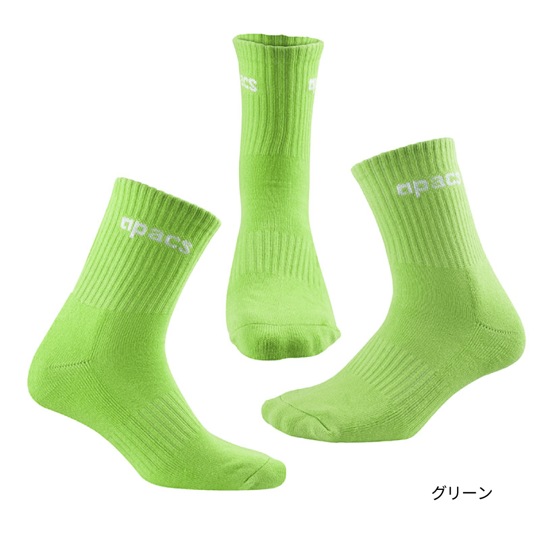 バドミントンソックス スポーツソックス ミドル丈 中厚手 24-29cm(AP307-V)