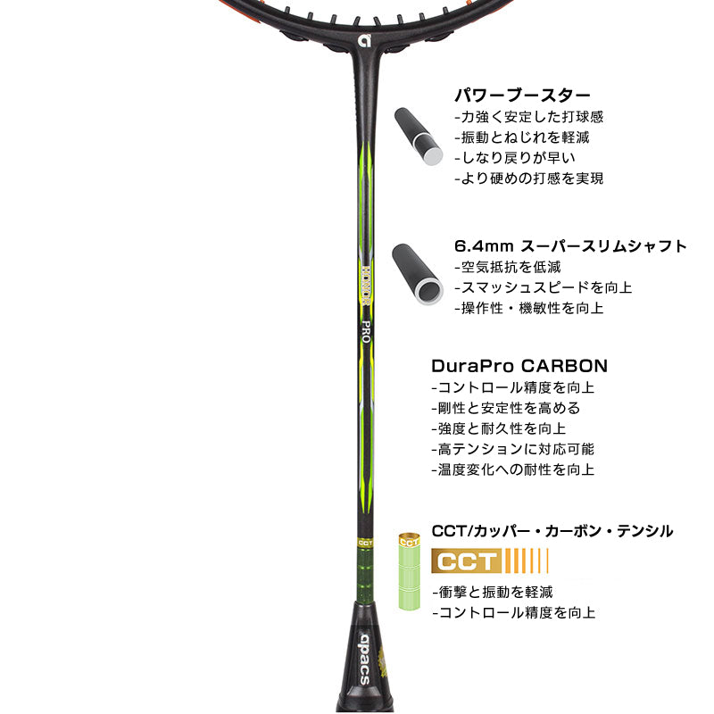 HONOR PRO アップグレードVer. オナープロ バドミントンラケット 3UG6 4UG6 トミー・スギアルト選手使用モデル