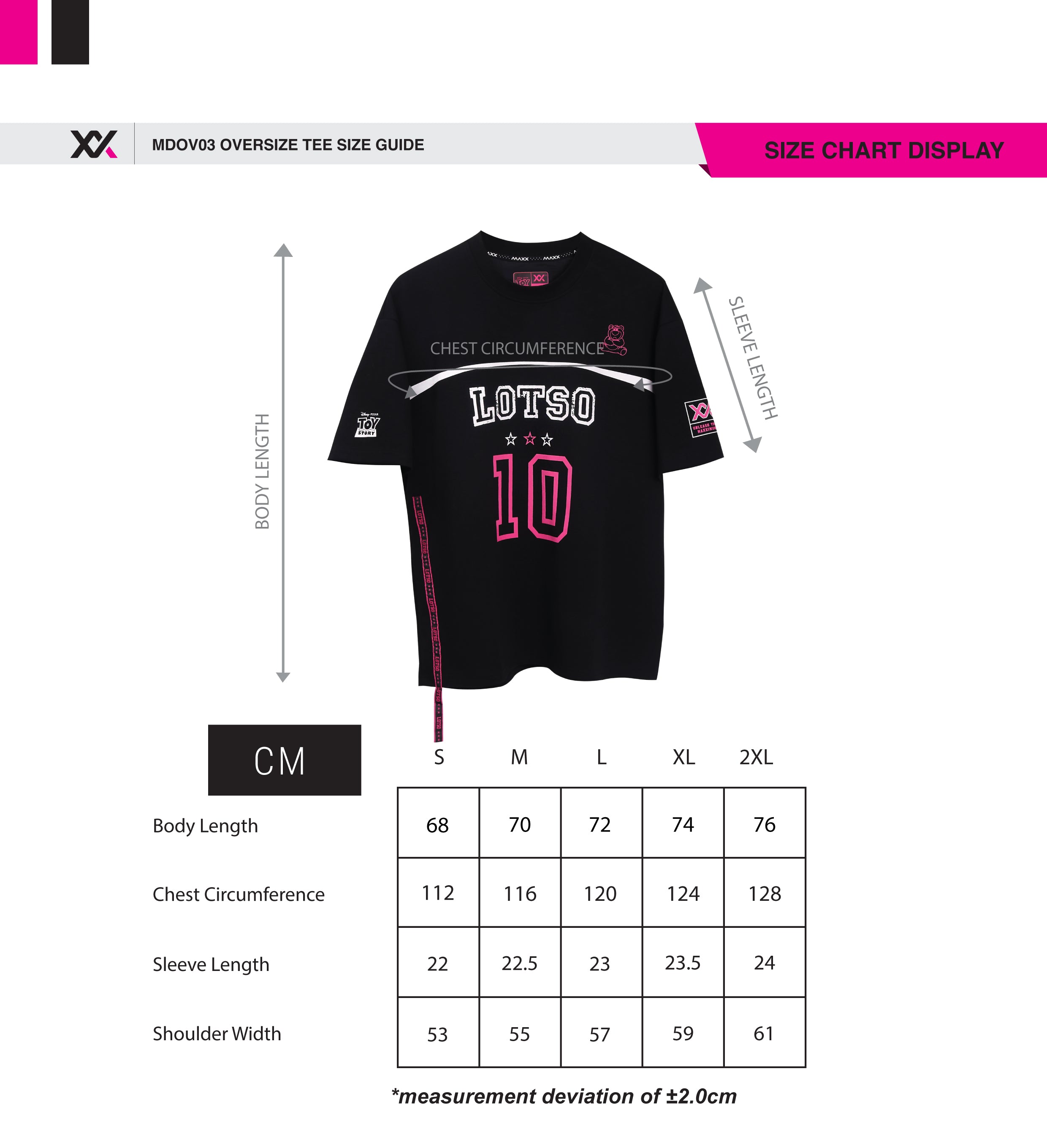 Disney/Pixar トイ・ストーリー ロッツォ LOTSO オーバーサイズ 半袖Tシャツ ユニセックス(MDOV03)