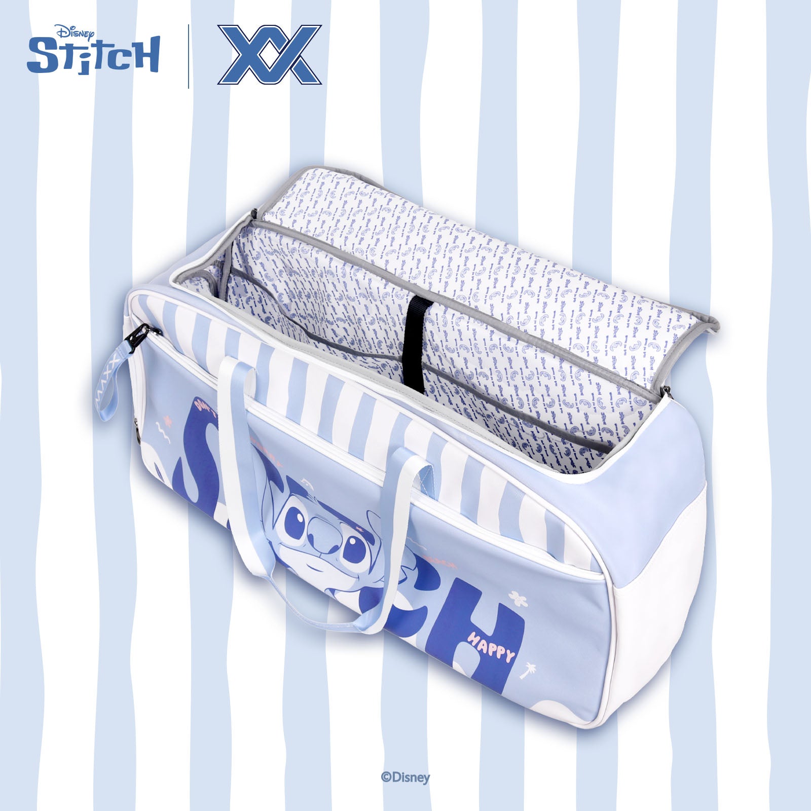 【予約注文 12月中下旬発送予定】スティッチ Stitch ラケットバッグ バドミントン テニス 大容量 ディズニー