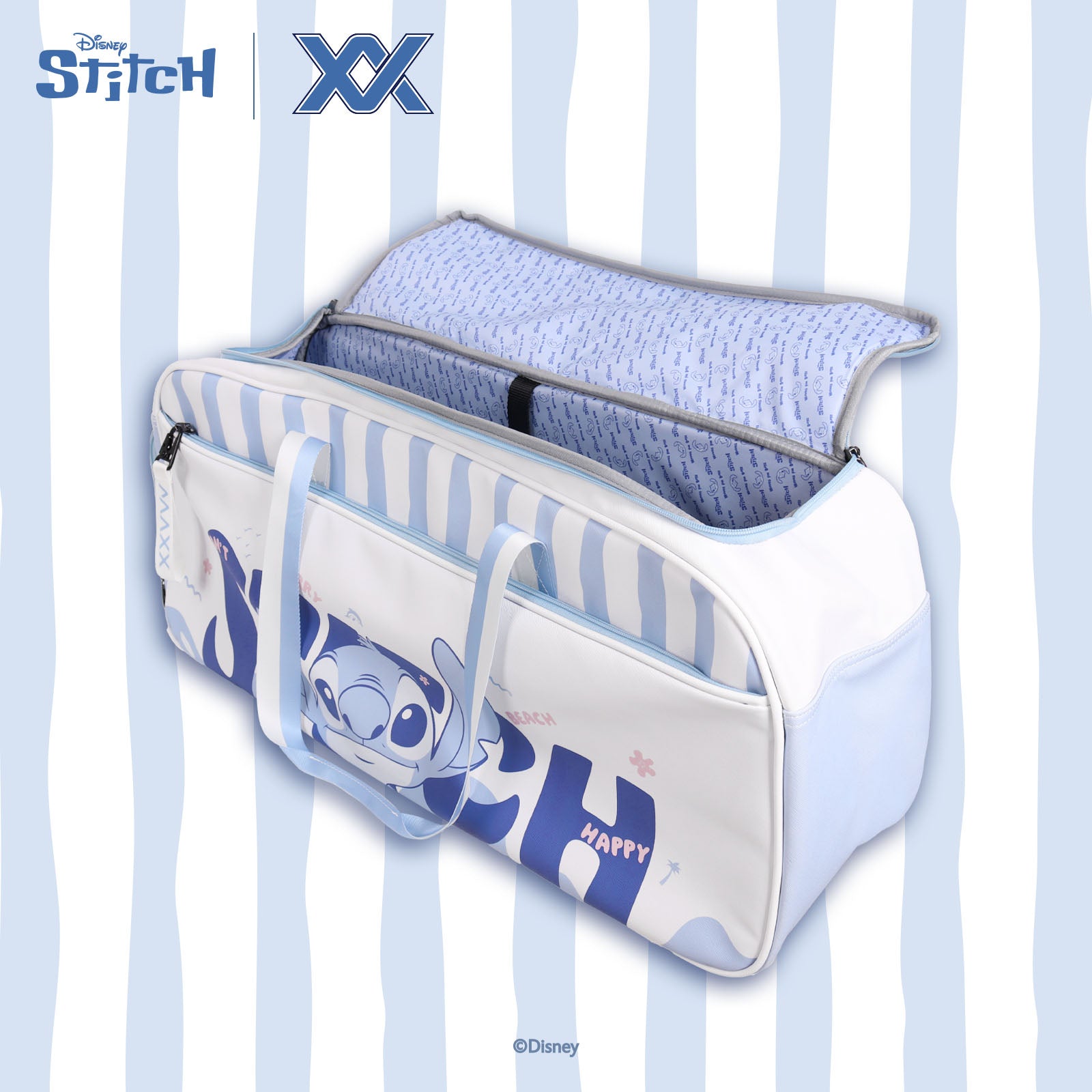 【予約注文 12月中下旬発送予定】スティッチ Stitch ラケットバッグ バドミントン テニス 大容量 ディズニー