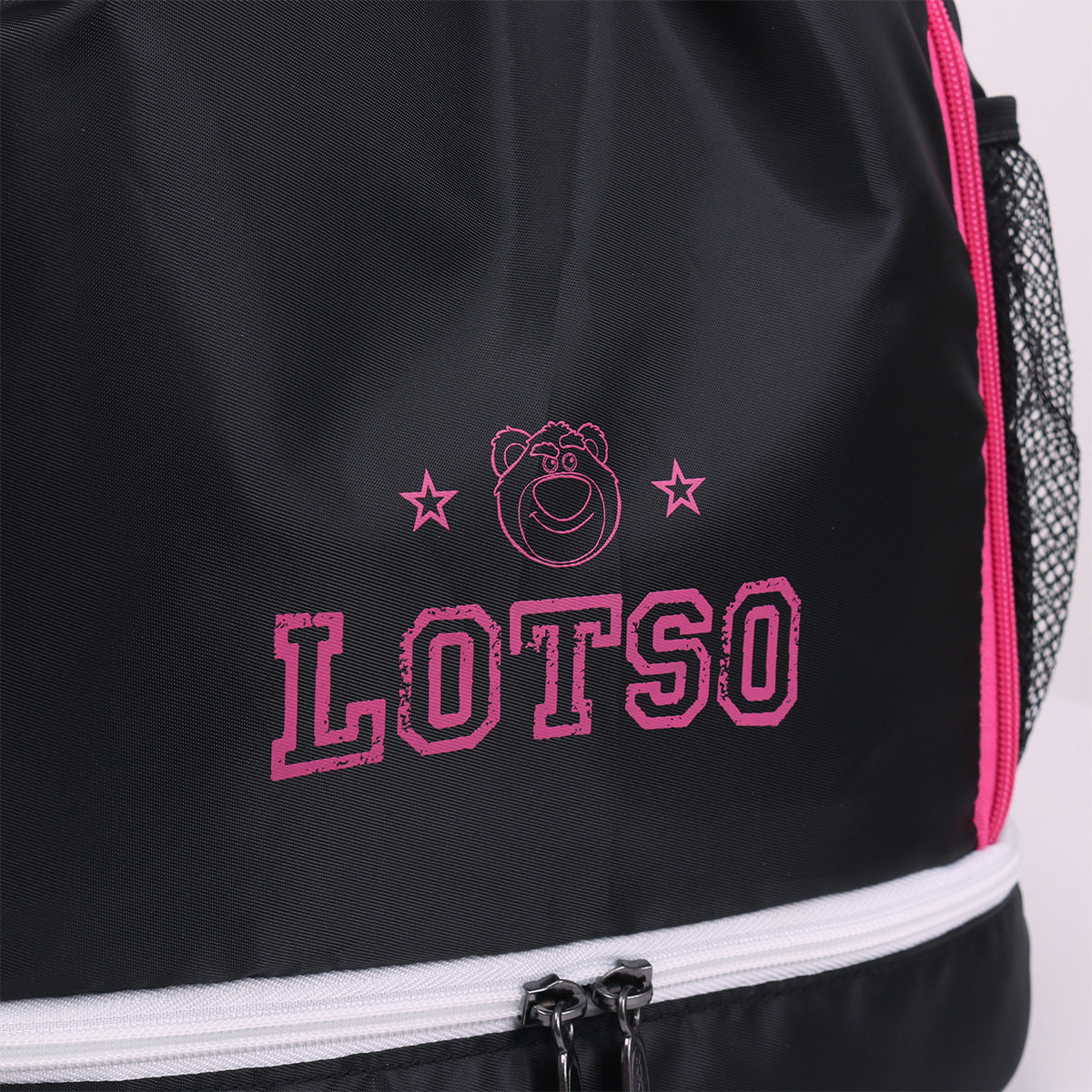 Disney/Pixar トイ・ストーリー ロッツォ ROTSO 巾着リュック ブラック×ピンク(MDBP02)