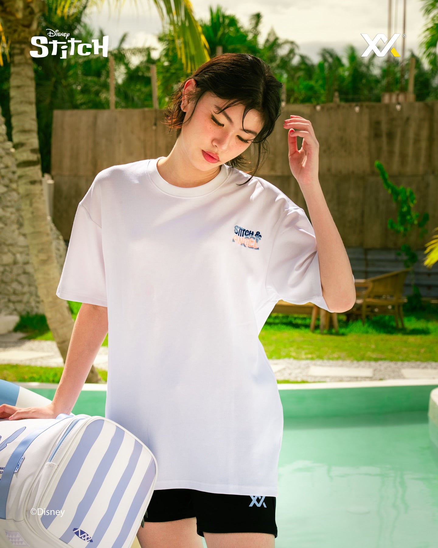 【予約注文 12月中下旬発送予定】スティッチ Stitch オーバーサイズTシャツ ユニセックス Tシャツ シャツ ディズニー