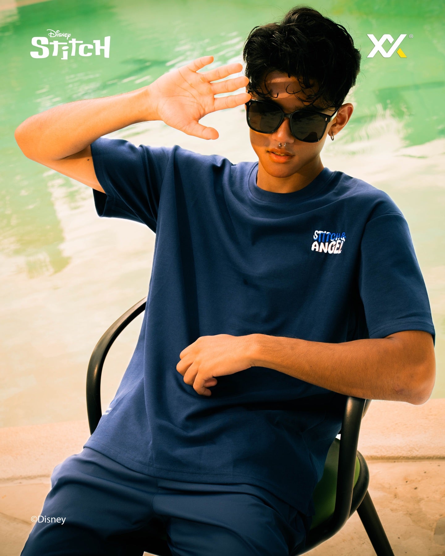 【予約注文 12月中下旬発送予定】スティッチ Stitch オーバーサイズTシャツ ユニセックス Tシャツ シャツ ディズニー