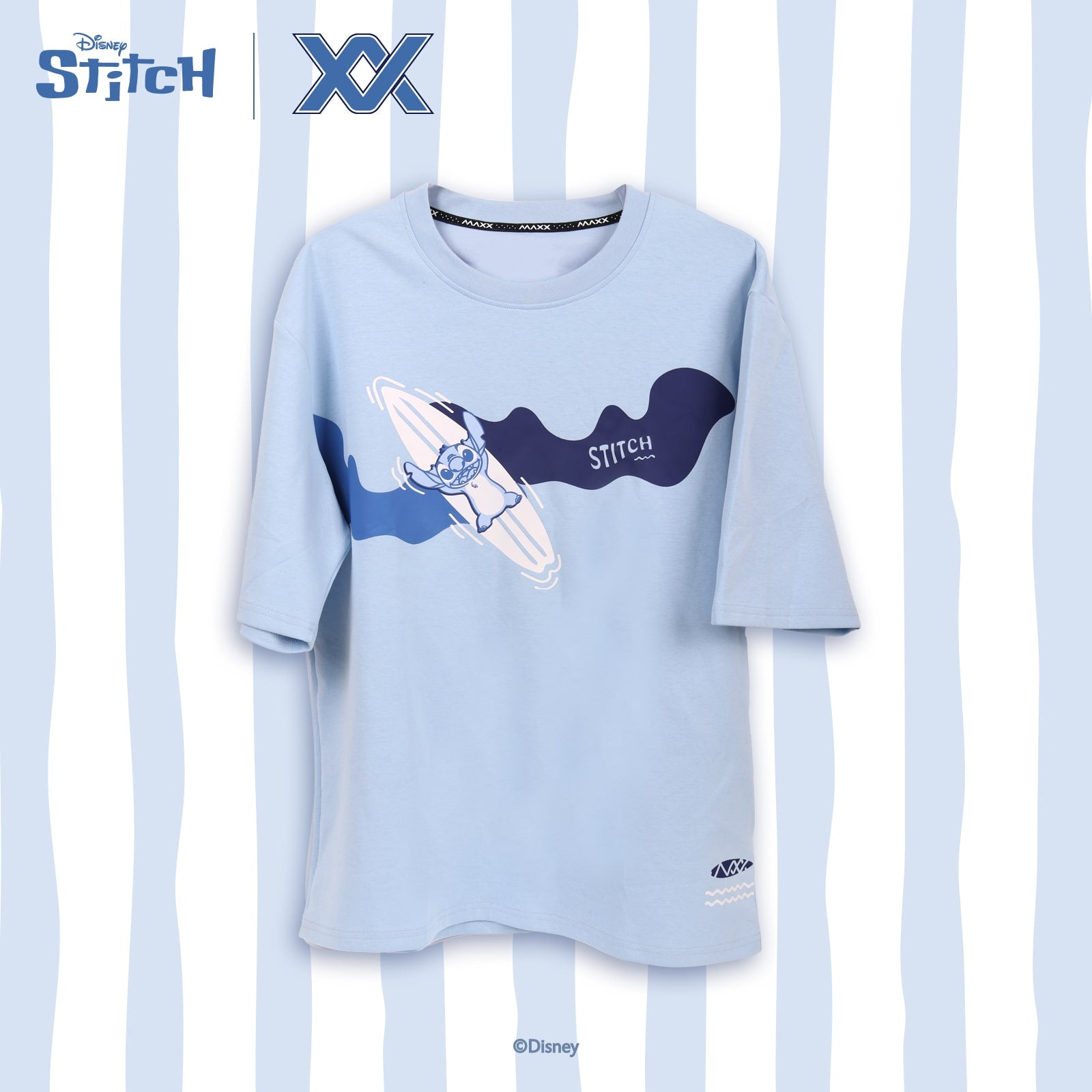 【予約注文 12月中下旬発送予定】スティッチ Stitch オーバーサイズTシャツ ユニセックス Tシャツ シャツ ディズニー