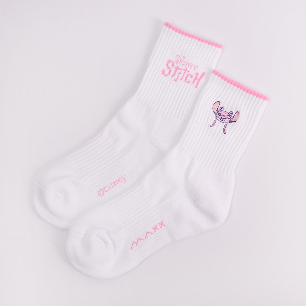 【予約注文 12月中下旬発送予定】スティッチ Stitch スポーツソックス ミディアム丈 バドミントン ディズニー