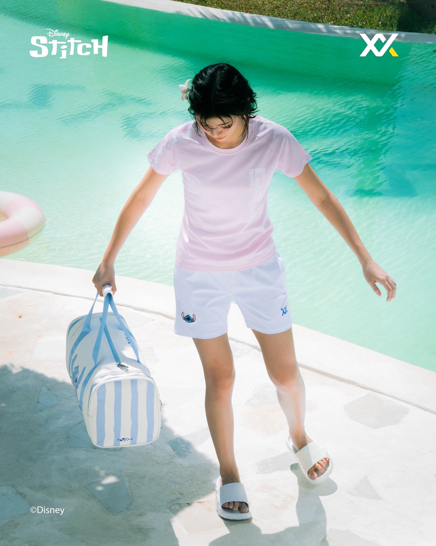 【予約注文 12月中下旬発送予定】スティッチ Stitch カジュアルシャツ レディース Tシャツ シャツ ディズニー