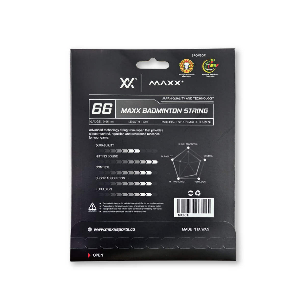 バドミントンストリング ガット クリアな打音 コントロール 反発