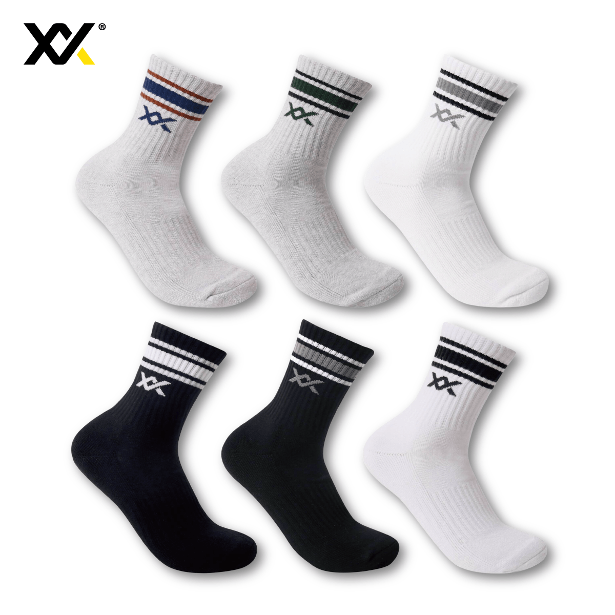 MAXX(マックス) バドミントンソックス スポーツソックス ミドル丈 中