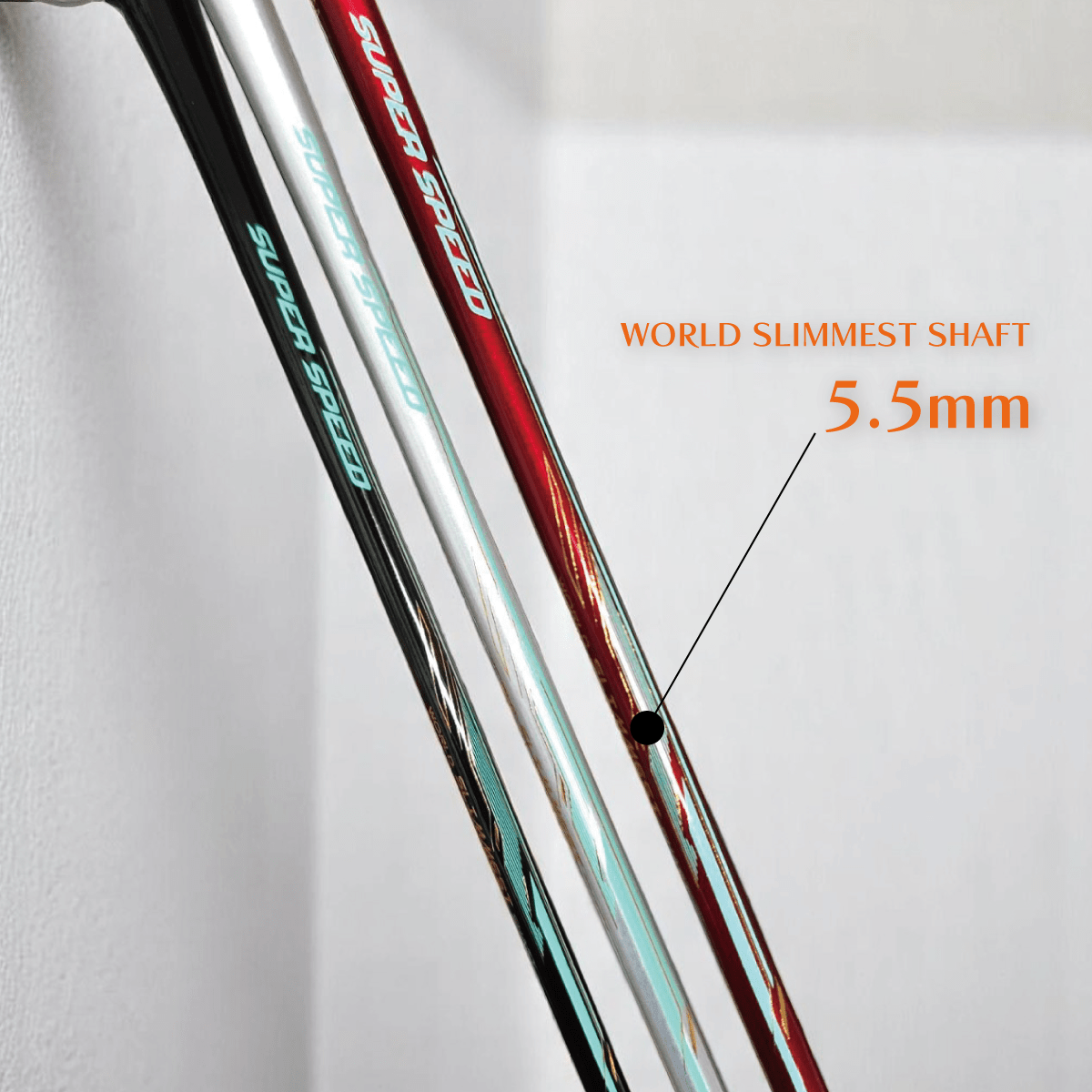 SUPER SPEED スーパースピード バドミントンラケット 6UG6 世界最細シャフト5.5mm 軽量モデル