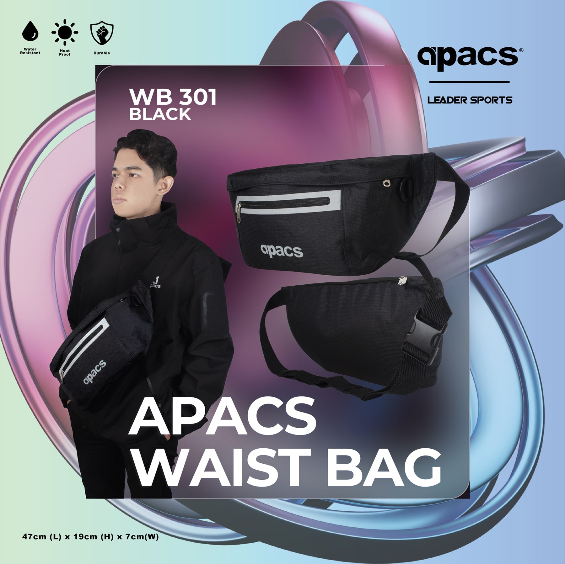 ウエストバッグ ポーチ 大容量 バドミントン バッグ