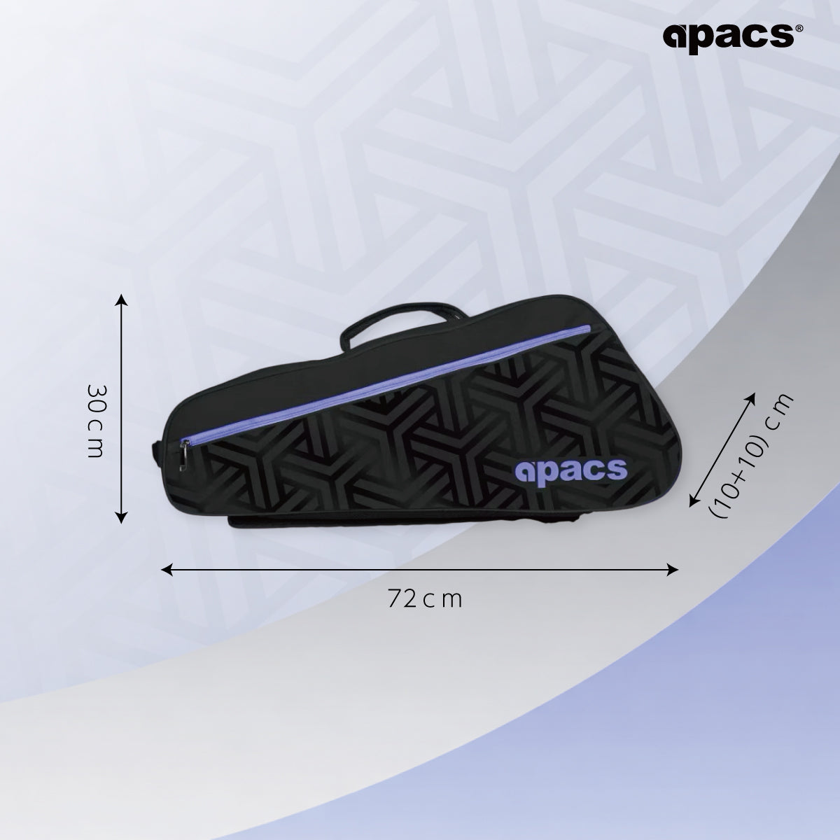 バドミントン　ラケットバック　狭山ヶ丘高校 APACS(アパックス) バドミントンラケットバッグ トーナメントバッグ
