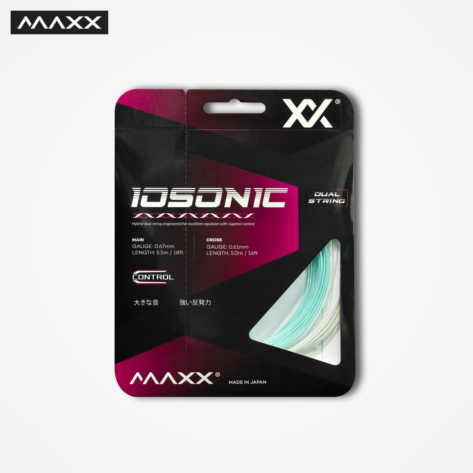 バドミントン ストリング デュアルストリング 反発力・コントロール重視 IOSONIC