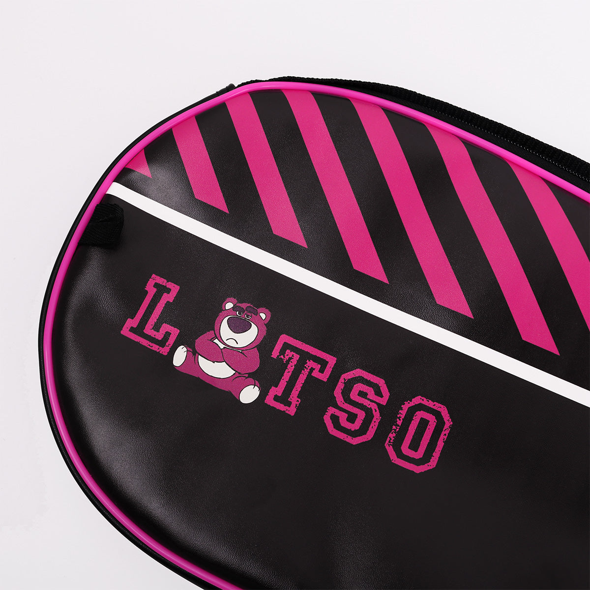 Disney/Pixar トイ・ストーリー ロッツォ LOTSO バドミントンラケット 6U 専用ケース付き ブラック×ピンク（LORAC）