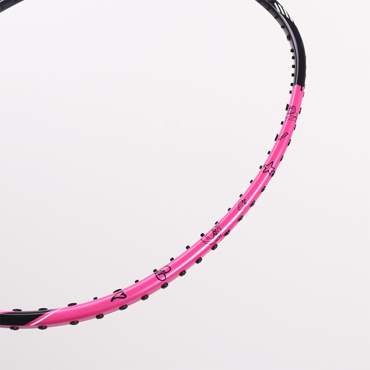 Disney/Pixar トイ・ストーリー ロッツォ LOTSO バドミントンラケット 6U 専用ケース付き ブラック×ピンク（LORAC）