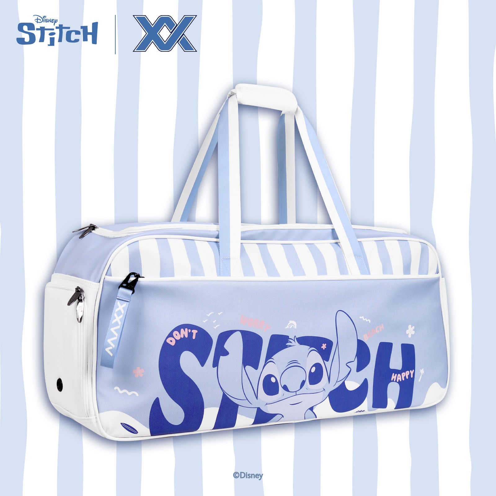 【予約注文 12月中下旬発送予定】スティッチ Stitch ラケットバッグ バドミントン テニス 大容量 ディズニー