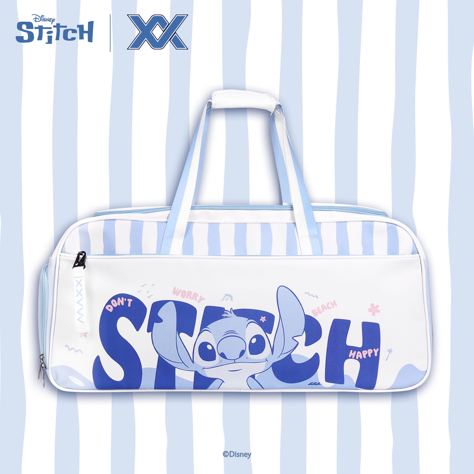 【予約注文 12月中下旬発送予定】スティッチ Stitch ラケットバッグ バドミントン テニス 大容量 ディズニー
