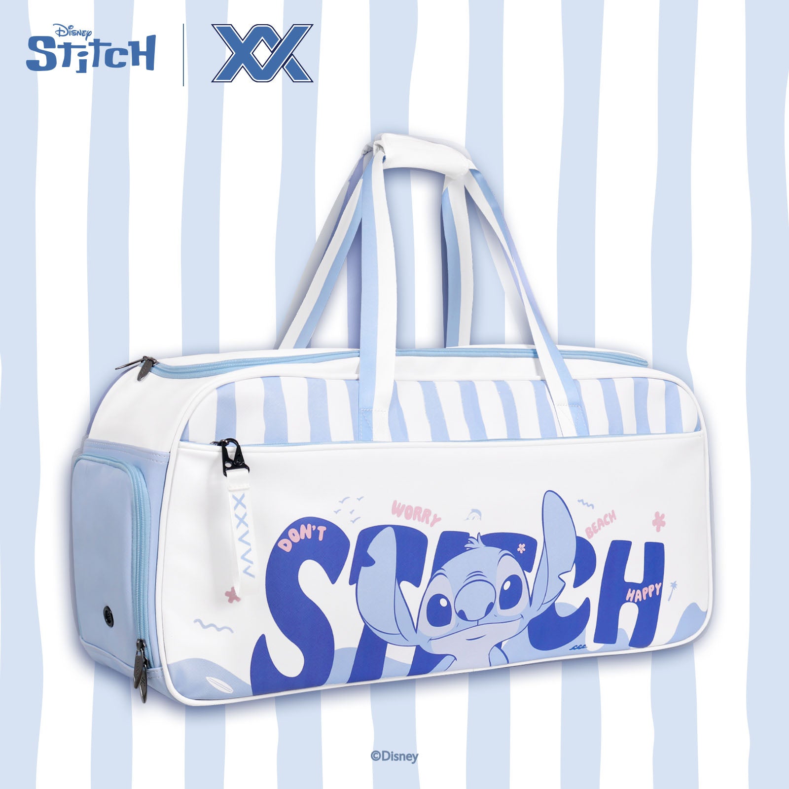 【予約注文 12月中下旬発送予定】スティッチ Stitch ラケットバッグ バドミントン テニス 大容量 ディズニー