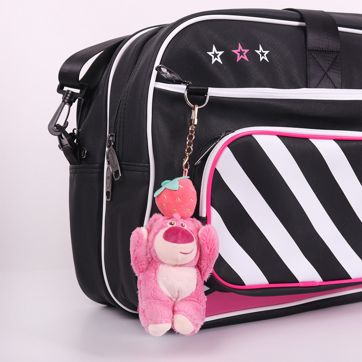 Disney/Pixar トイ・ストーリー ロッツォ LOTSO ラケットバッグ ブラック×ピンク（MDBAG04）