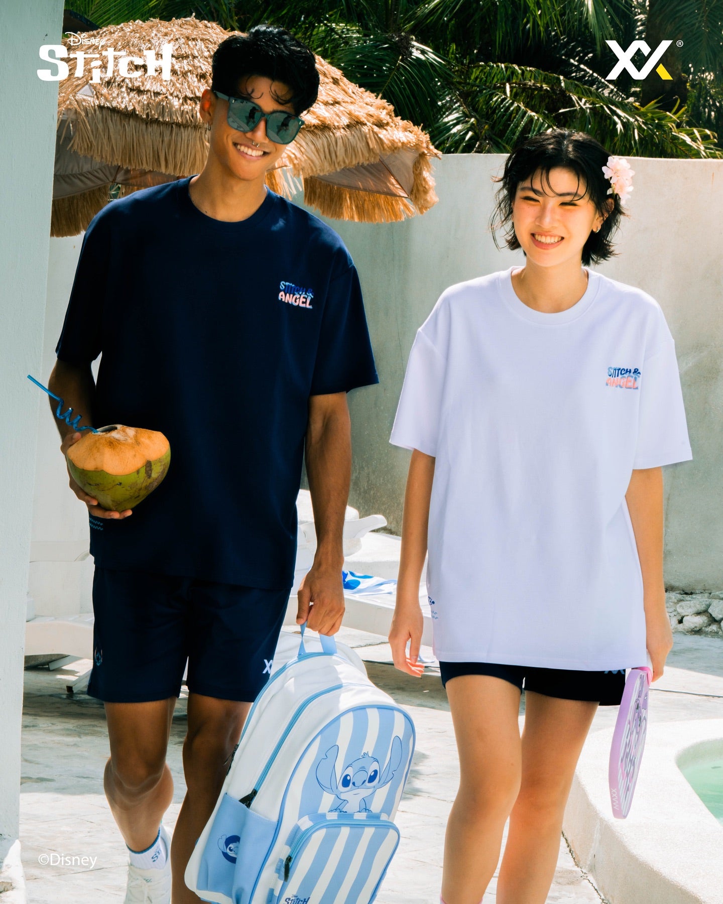 【予約注文 12月中下旬発送予定】スティッチ Stitch オーバーサイズTシャツ ユニセックス Tシャツ シャツ ディズニー