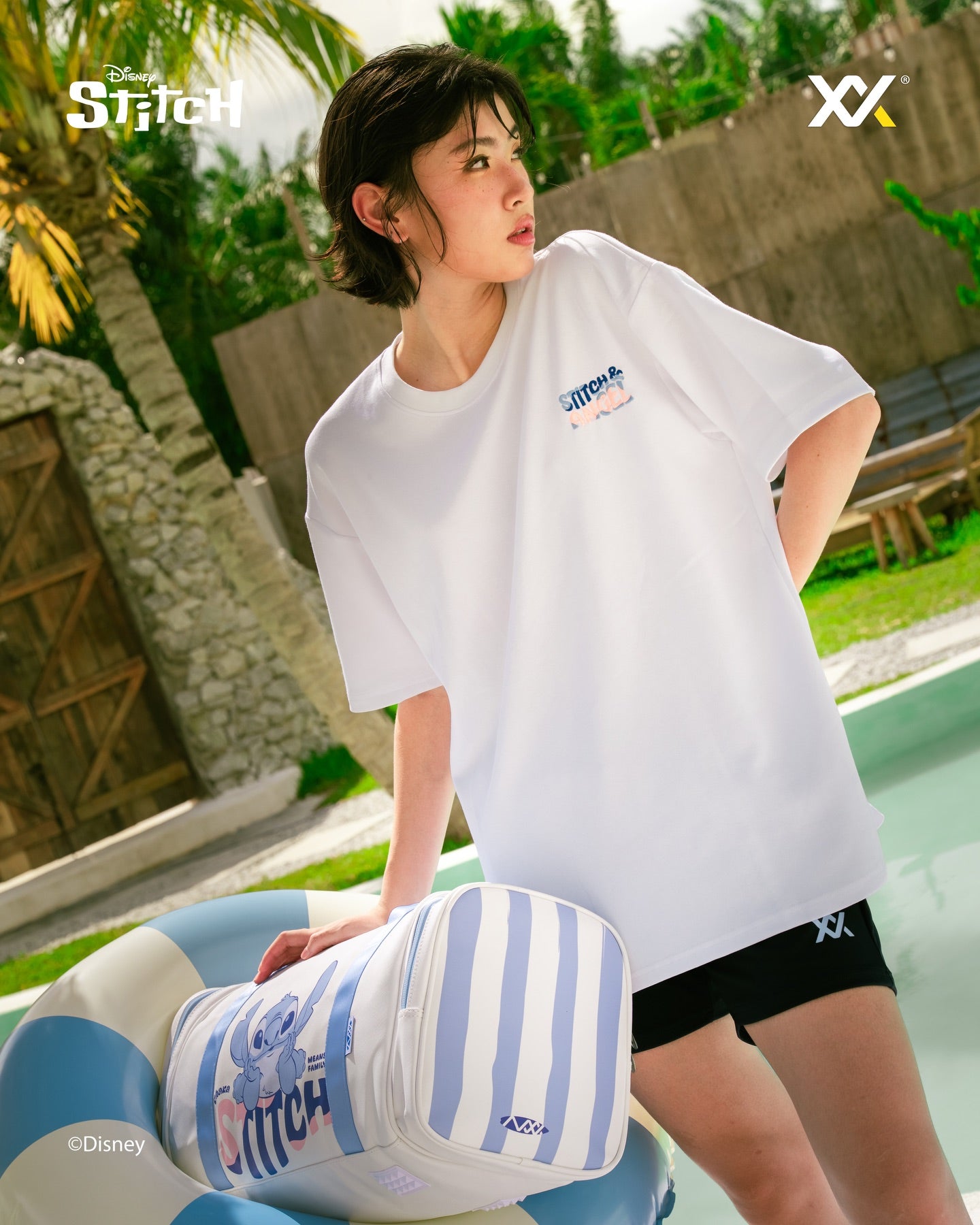 【予約注文 12月中下旬発送予定】スティッチ Stitch オーバーサイズTシャツ ユニセックス Tシャツ シャツ ディズニー