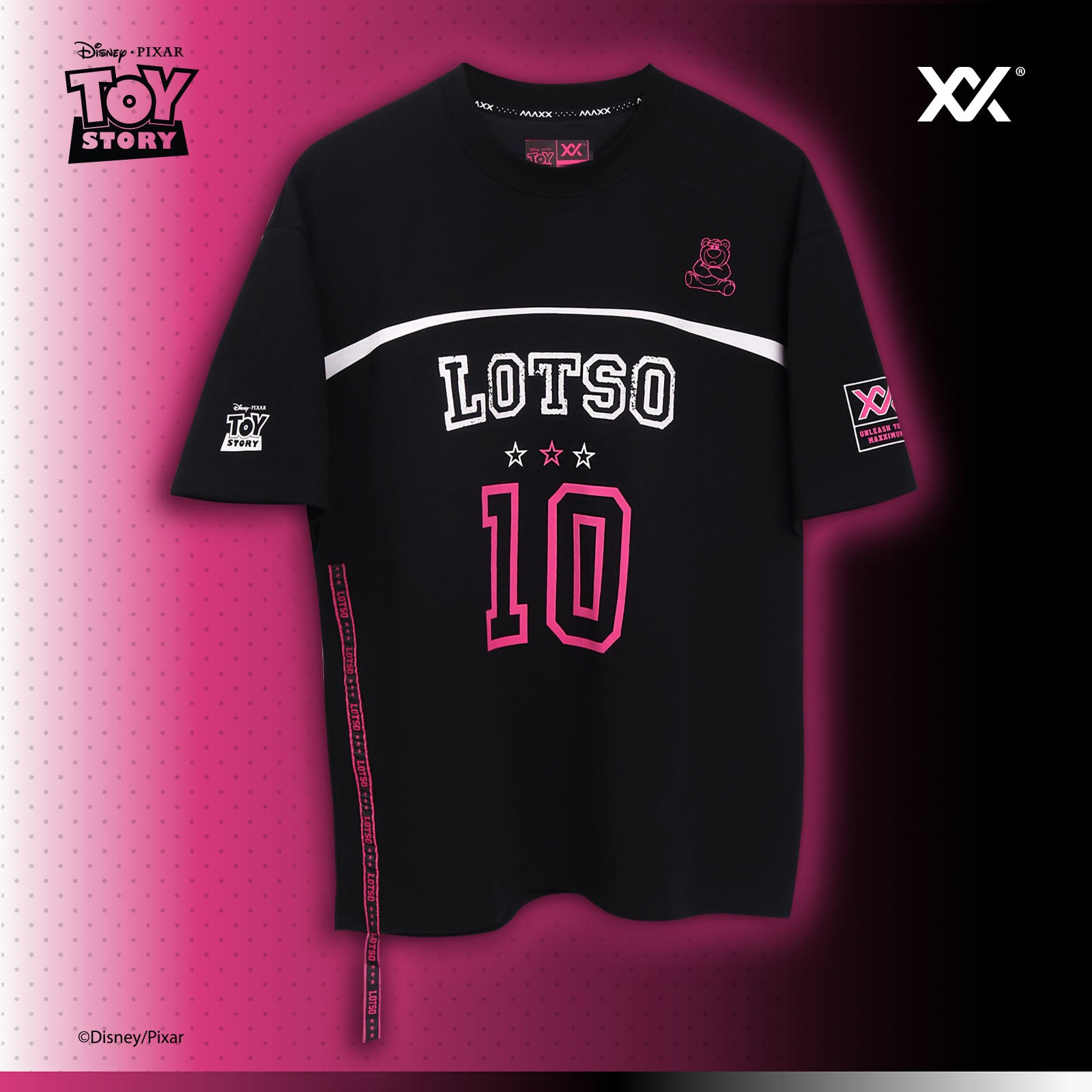 Disney/Pixar トイ・ストーリー ロッツォ LOTSO オーバーサイズ 半袖Tシャツ ユニセックス（MDOV03）