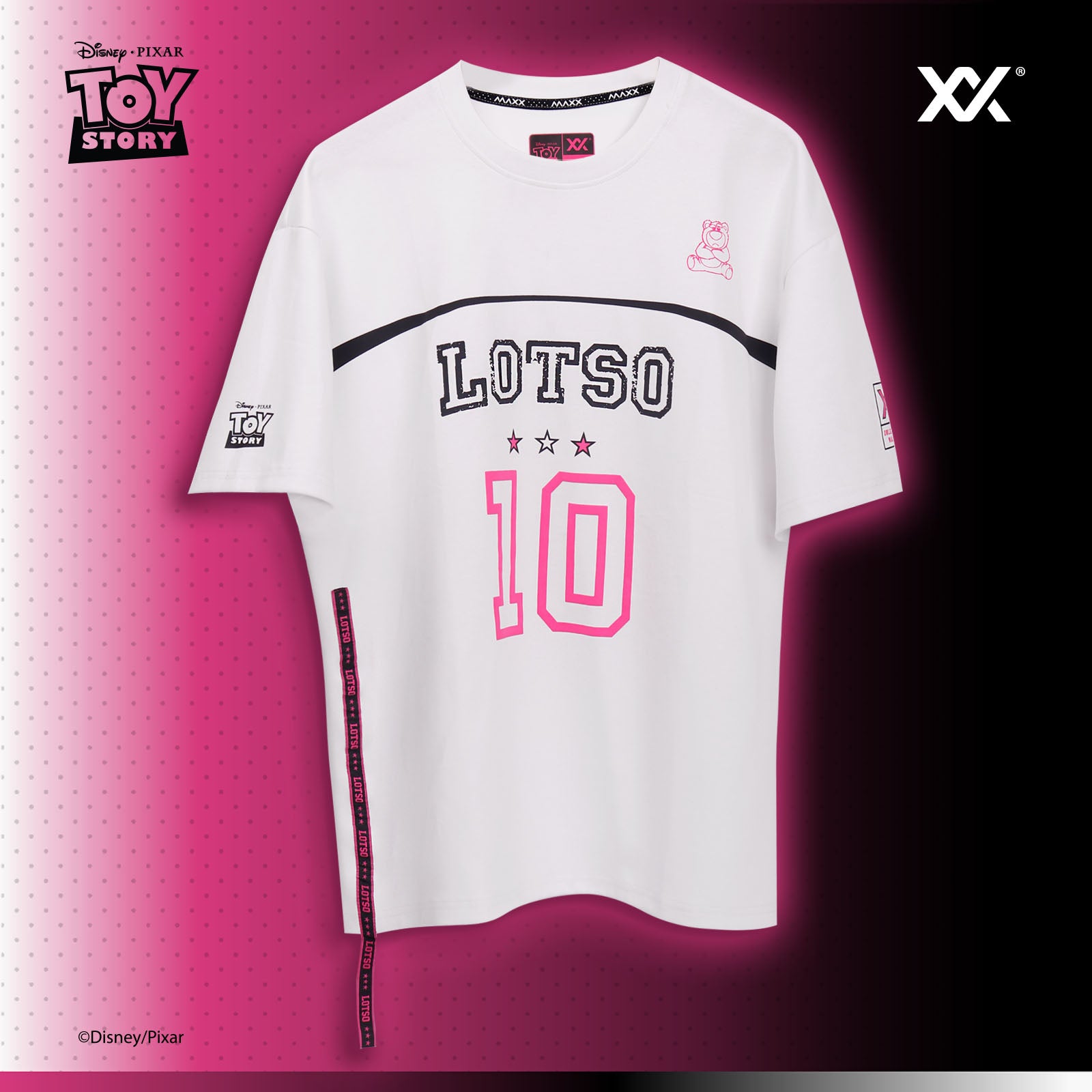 Disney/Pixar トイ・ストーリー ロッツォ LOTSO オーバーサイズ 半袖Tシャツ ユニセックス（MDOV03）