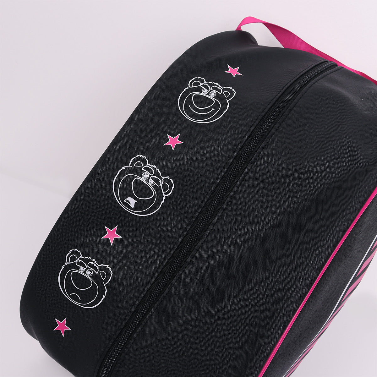 Disney/Pixar トイ・ストーリー ロッツォ LOTSO シューズバッグ ブラック×ピンク（MDSB01）
