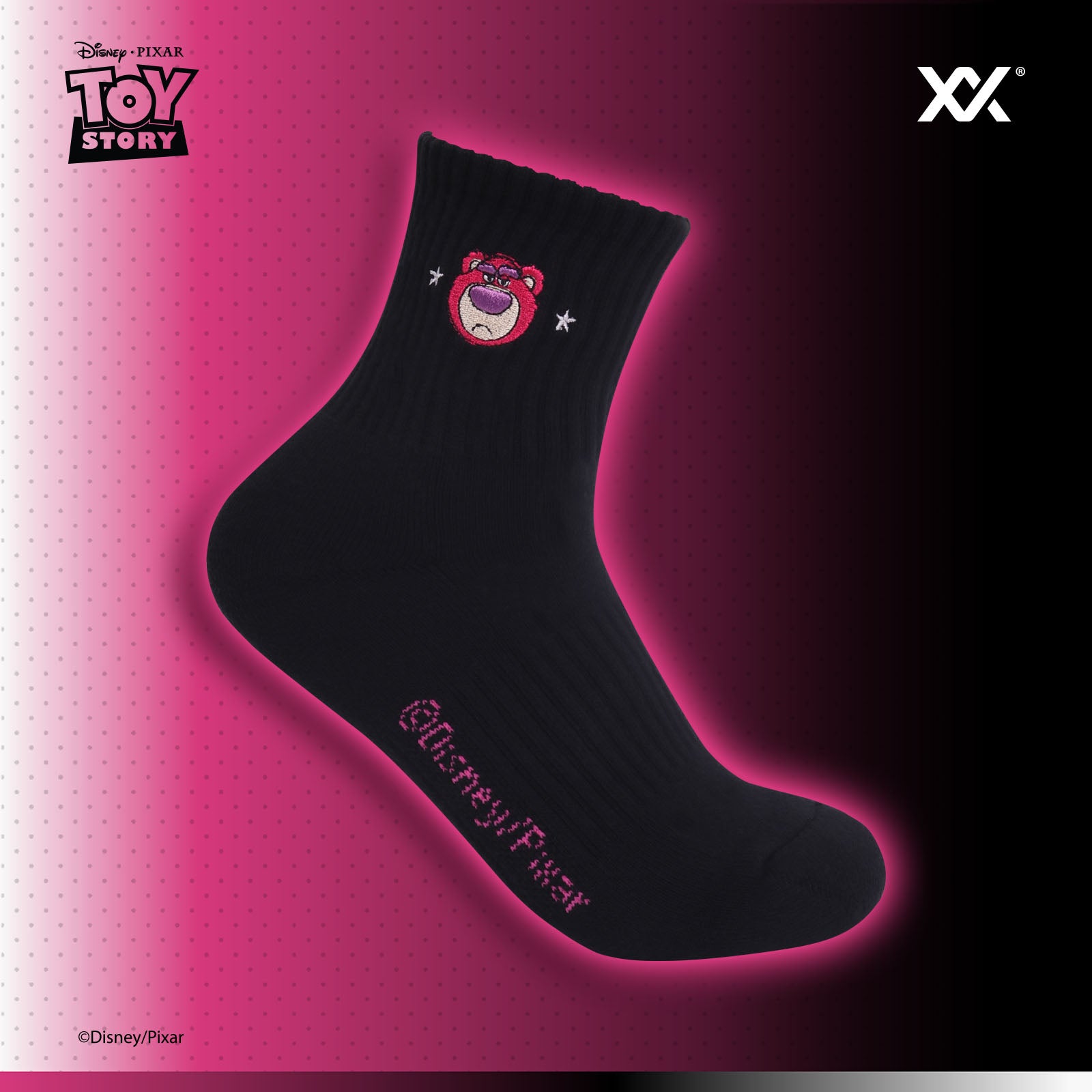 Disney/Pixar トイ・ストーリー ロッツォ LOTSO スポーツソックス ソックス フリーサイズ 22-28cm（MDSTK02）