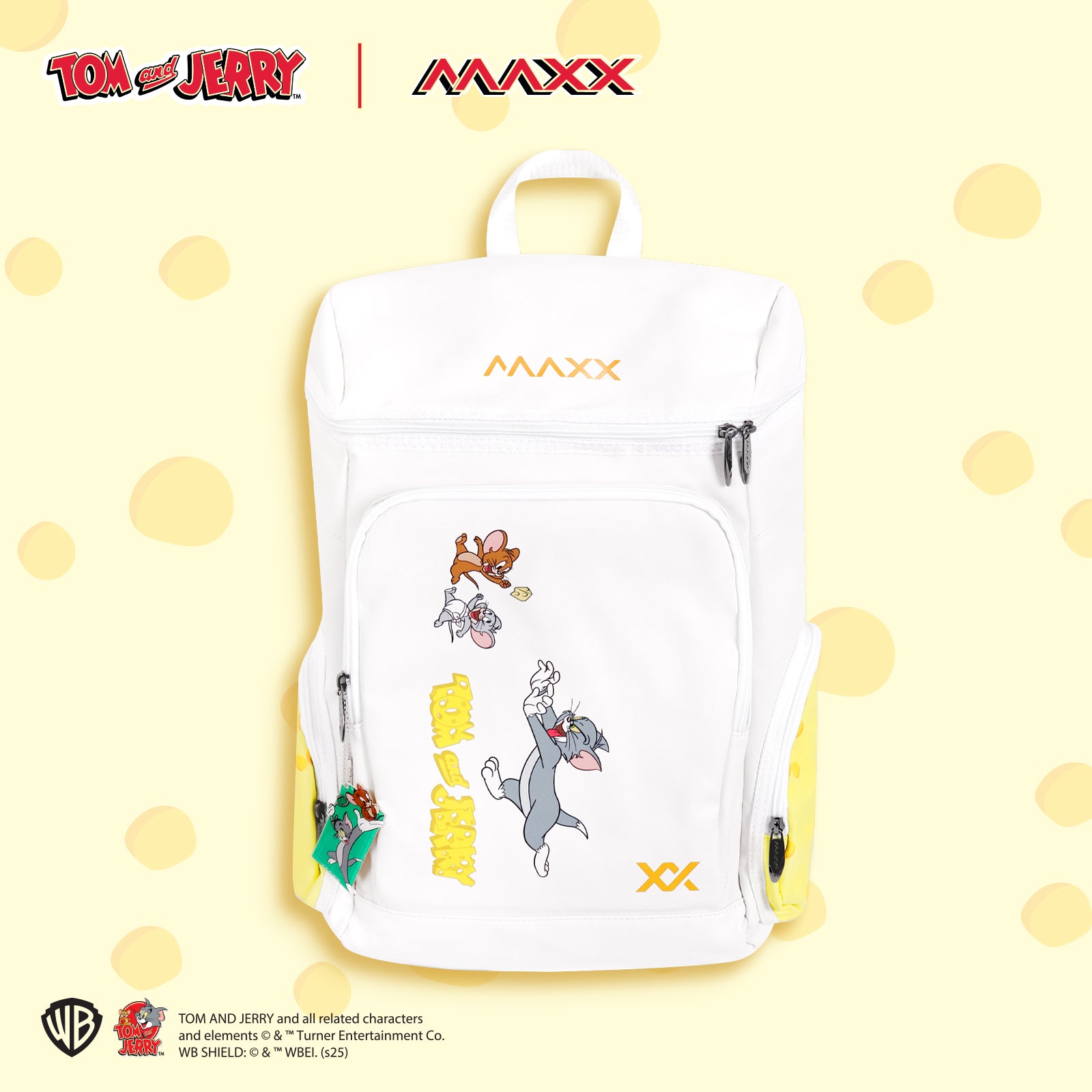 【予約販売 6月初旬頃発送予定】トム&ジェリー バックパック リュック 大容量 キーチェーンセット