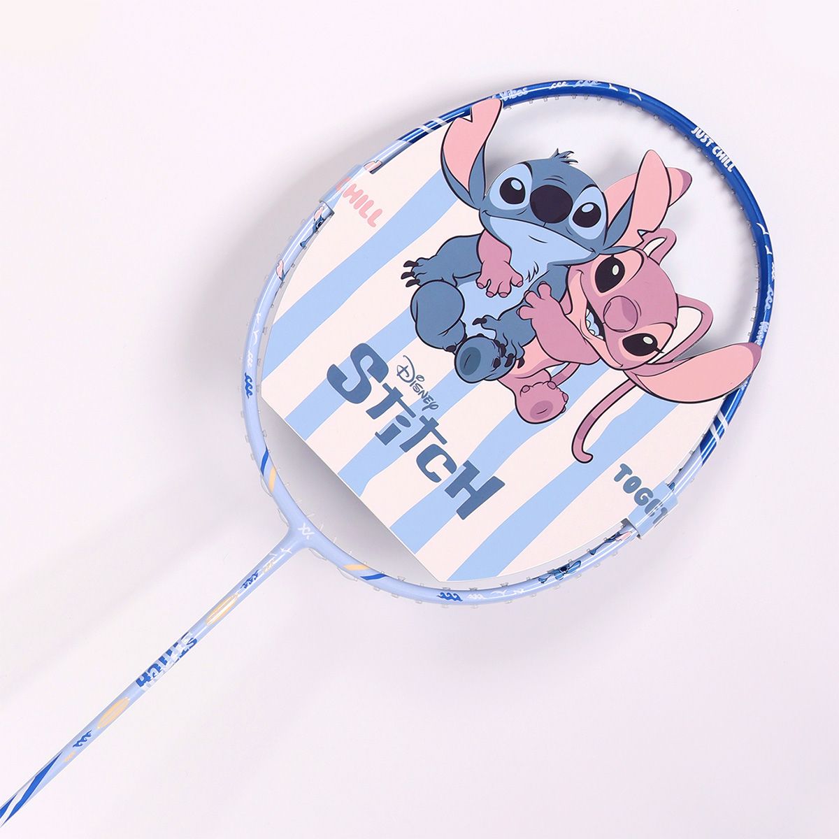 【予約注文 12月中下旬発送予定】スティッチ Stitch バドミントンラケット 4UG6 ラケットカバーケース セット スティッチ ブルー ディズニー